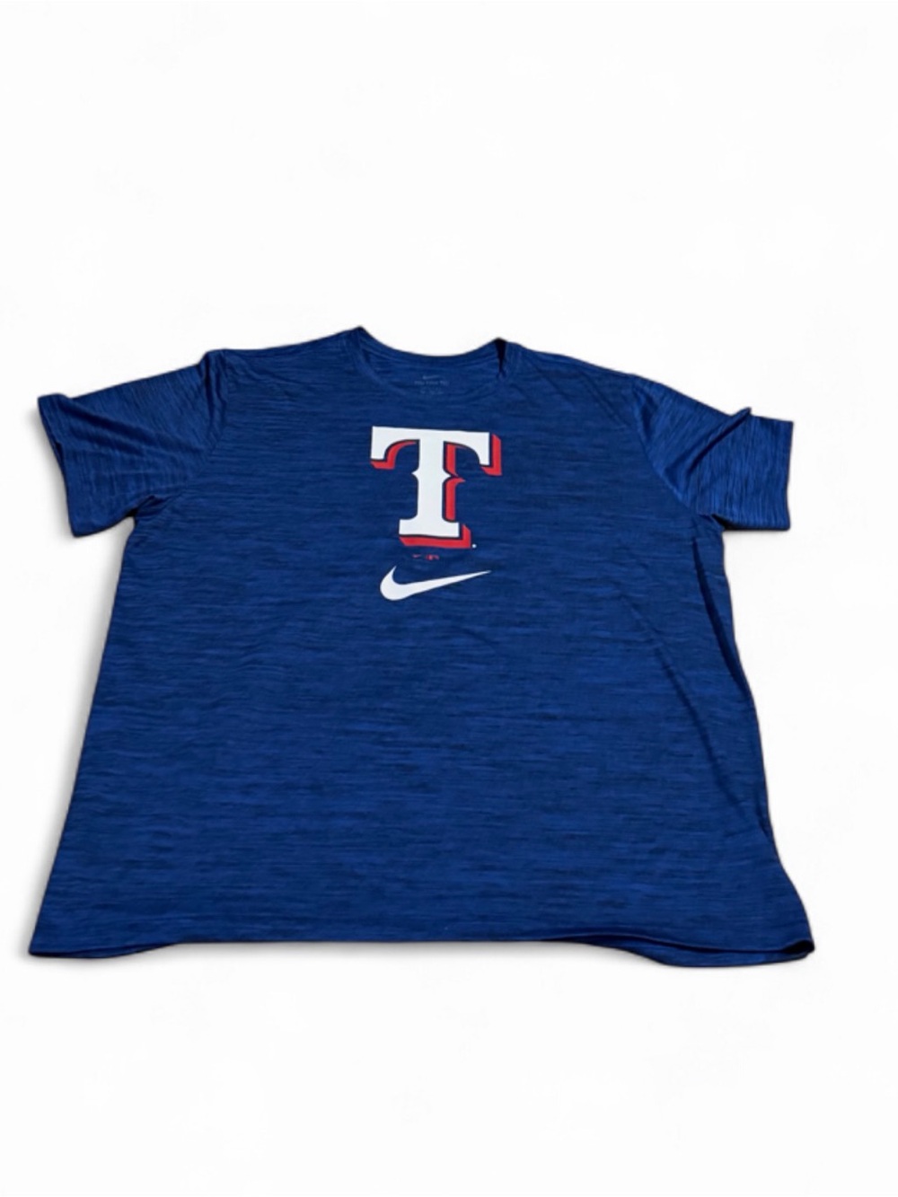 Nike Blue Texas Rangers Logo Short Sleeve Tee